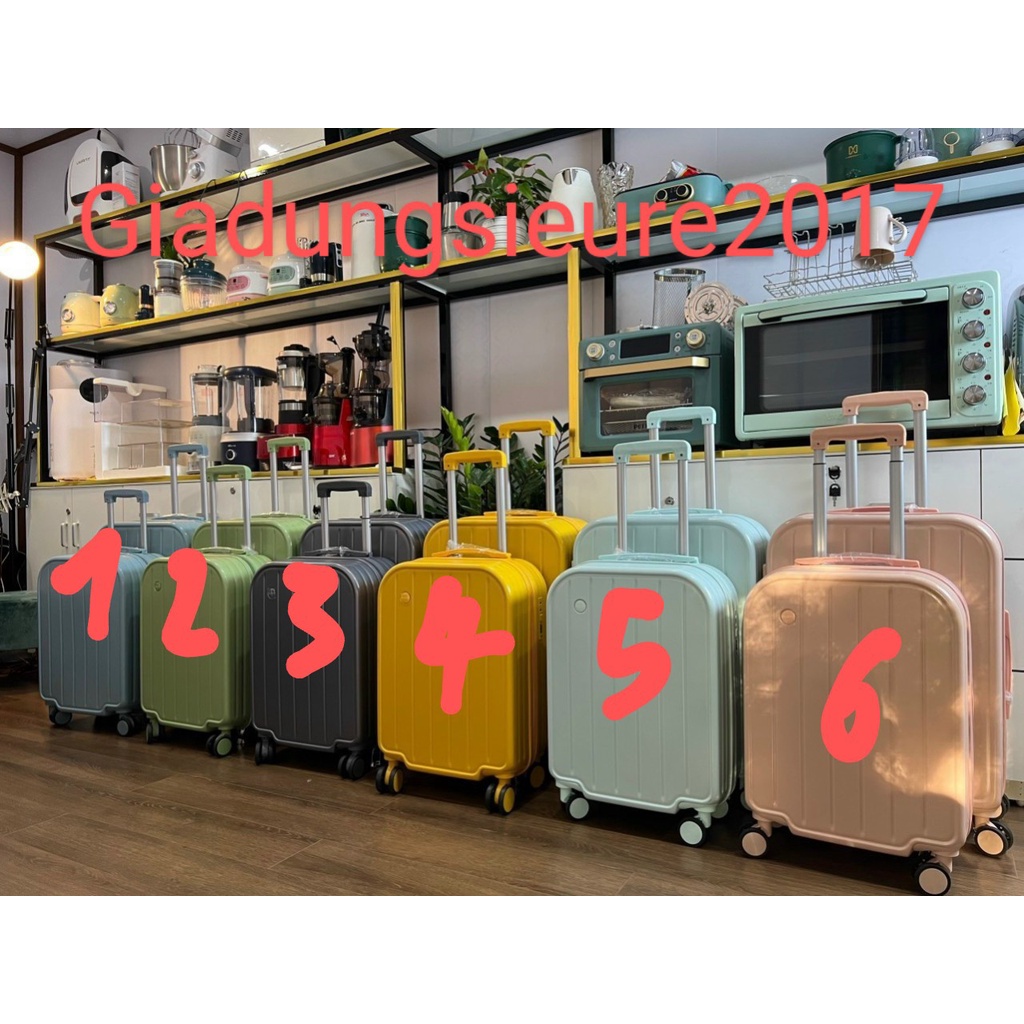 Bộ 3 vali vuông dây kéo cao cấp