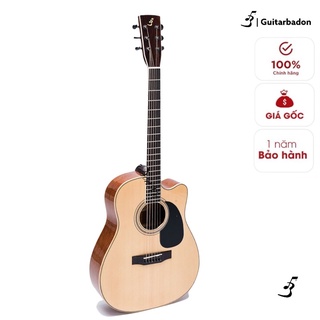 [BA ĐỜN] Guitar Acoustic J-260  chất liệu gỗ hồng đào nhập khẩu - Guitar Ba Đờn Tặng Kèm Bao Đàn, tuner ,Pickt