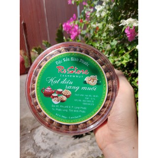 Hộp 500gr - Hạt Điều rang muối vỏ lụa Bình Phước (Hàng loại 1)