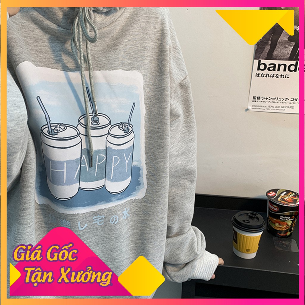 Áo hoodie dáng rộng phong cách Hàn Quốc trẻ trung cho cặp đôi