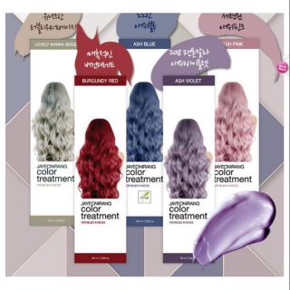{HÀNG CHÍNH HÃNG } Thuốc nhuộm tóc Hàn Quốc tạm thời Jayeonirang ( cầb tẩy tóc trước khi nhuộm để lên màu đẹp nhất)
