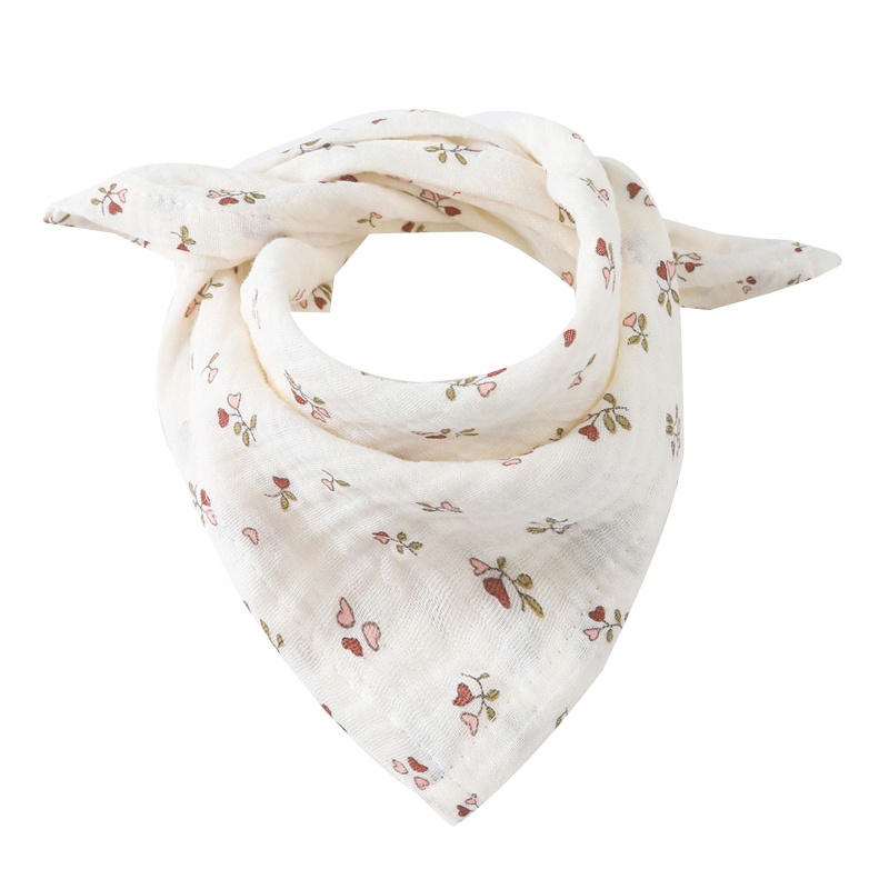 ✿ Yếm Ăn Cho Bé Từ 0-2 Tuổi Họa Tiết Hoa Xinh Xắn