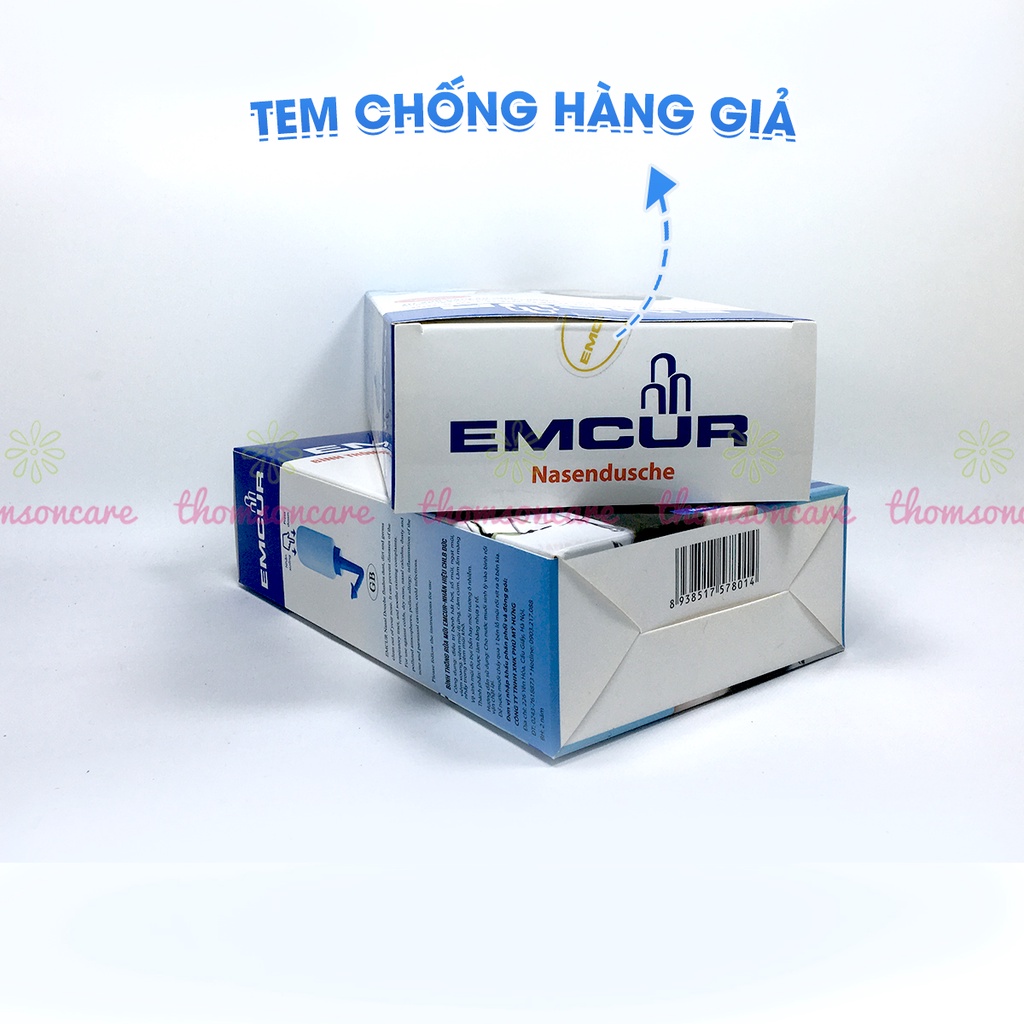 Bình rửa mũi Emcur vệ sinh thông mũi xoang, công nghệ Đức dùng được cho cả trẻ em và người lớn