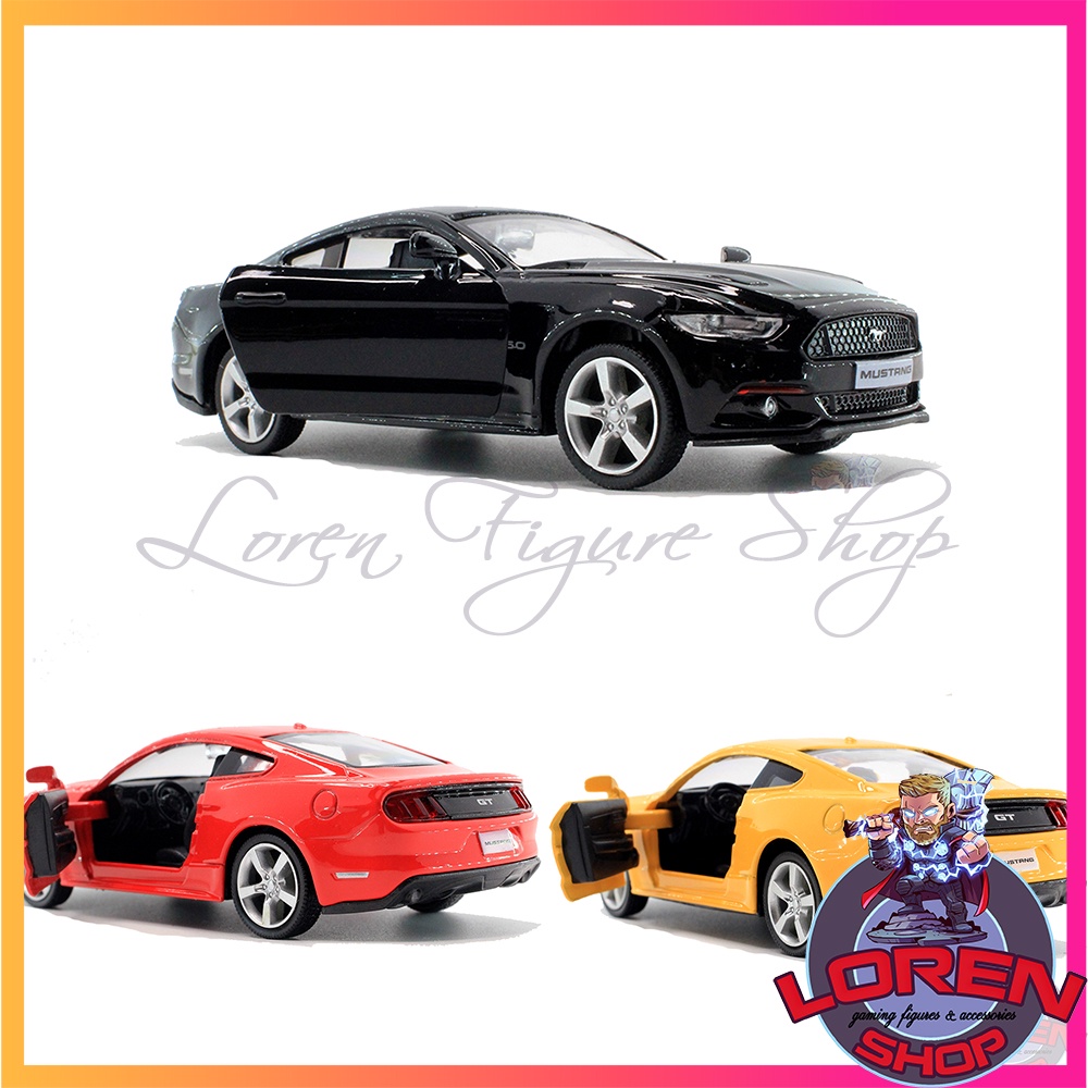 Mô hình ô tô kim loại Ford Mustang 2015 tỷ lệ 1:36, xe hơi thể thao đồ chơi chạy cót lorenshop