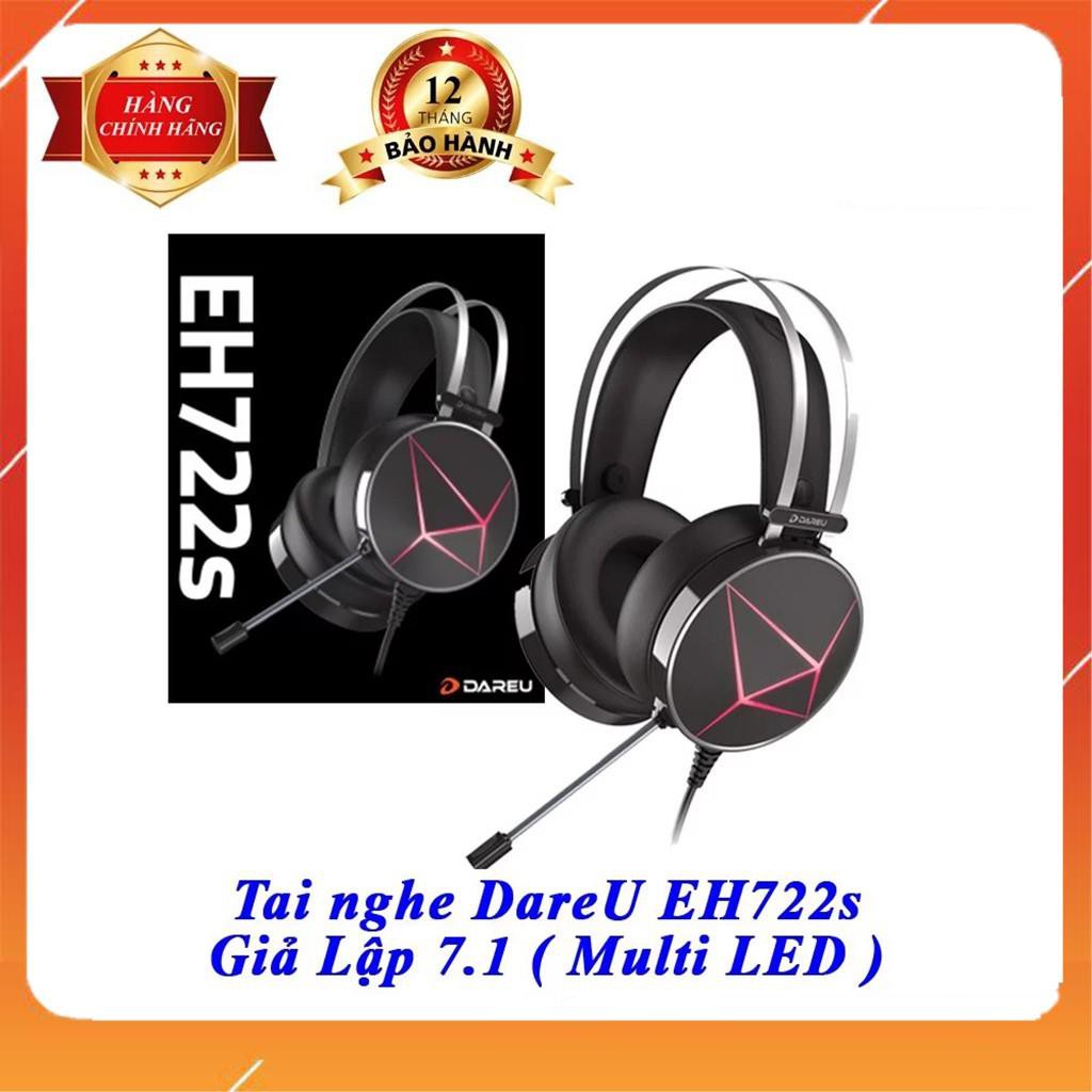 [ HÀNG SIÊU CẤP ] Tai nghe Gaming Dareu EH722S 7.1 - Led RGB - Âm thanh giả lập - BH 12 Tháng [ CHÍNH HÃNG ] | BigBuy360 - bigbuy360.vn