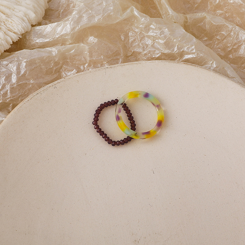 Set 2 nhẫn kiểu dáng thời trang trẻ trung cho nữ