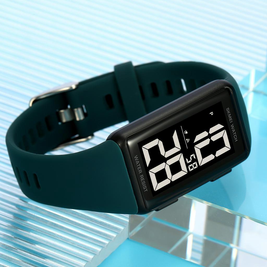 SKMEI thời trang sinh viên đồng hồ nam nữ đơn giản lớn kỹ thuật số LED hiển thị cổ tay xem silicone dây đeo chronograph thể thao ngày đồng hồ