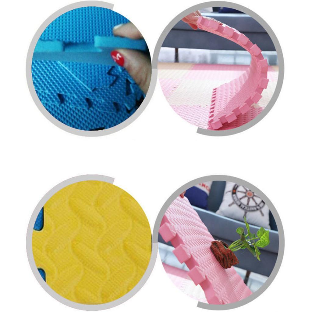XỐP LÓT SÀN VÂN LÁ KHẾ SIÊU BỀN KÍCH THƯỚC 60X60 CM