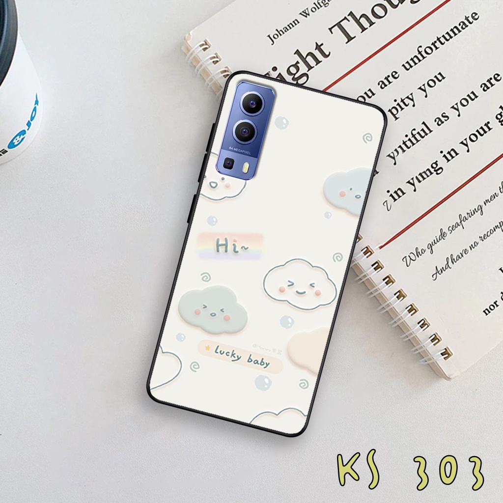 Ốp lưng Vivo y72 5G - Vivo Y15s - Vivo Y52s - Ốp in hình gấu &amp; thỏ đang yêu - lưng nhám viền TPU cao cấp