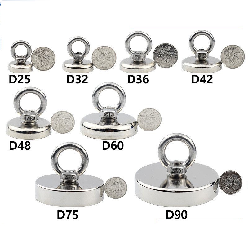 Nam châm cứu hộ Nam châm móc treo Lực hút siêu khỏe