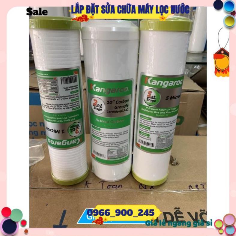 (Giá Gốc) Combo 5 lõi lọc nước Kangaroo số 1,2,3,4,5 👉 Bộ Từ 1 Đến 5 Của Máy Lọc Nước Kangaroo