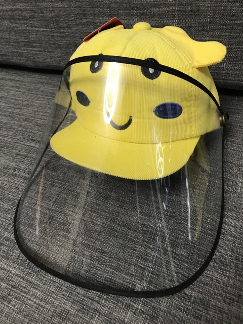 NÓN KẾT EM BÉ - pikachuuu phối kính trong bảo hộ - ngăn khói bụi