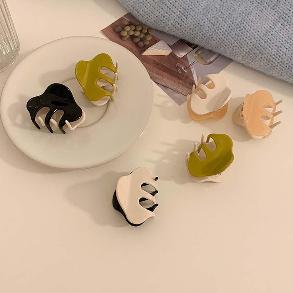 VANES1 Kẹp Tóc Càng Cua Đơn Giản Màu Sắc Ngọt Ngào Phong Cách Hàn Quốc Cho Nữ