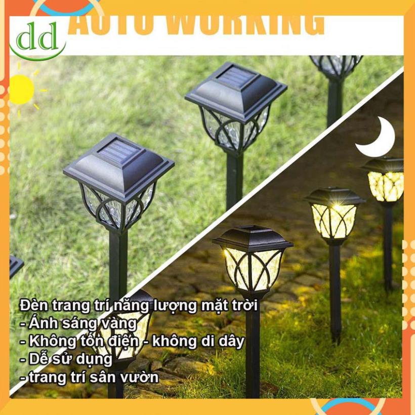 Đèn trang trí sân vườn năng lượng mặt trời, hàng cao cấp ánh sáng trắng 0411