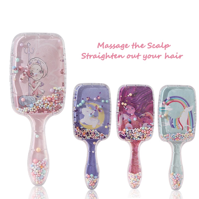 Lược Chải Tóc Hình Kỳ Lân Hoạt Hình Dễ Thương Cho Nữ