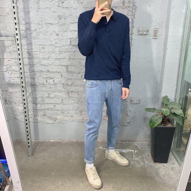 Áo PoLo Nam Dài Tay Cao Cấp, Áo Thun Polo Nam Cổ Bẻ Xang Trọng, Đẳng Cấp Mặc Cho Mùa Thu Đông | BigBuy360 - bigbuy360.vn