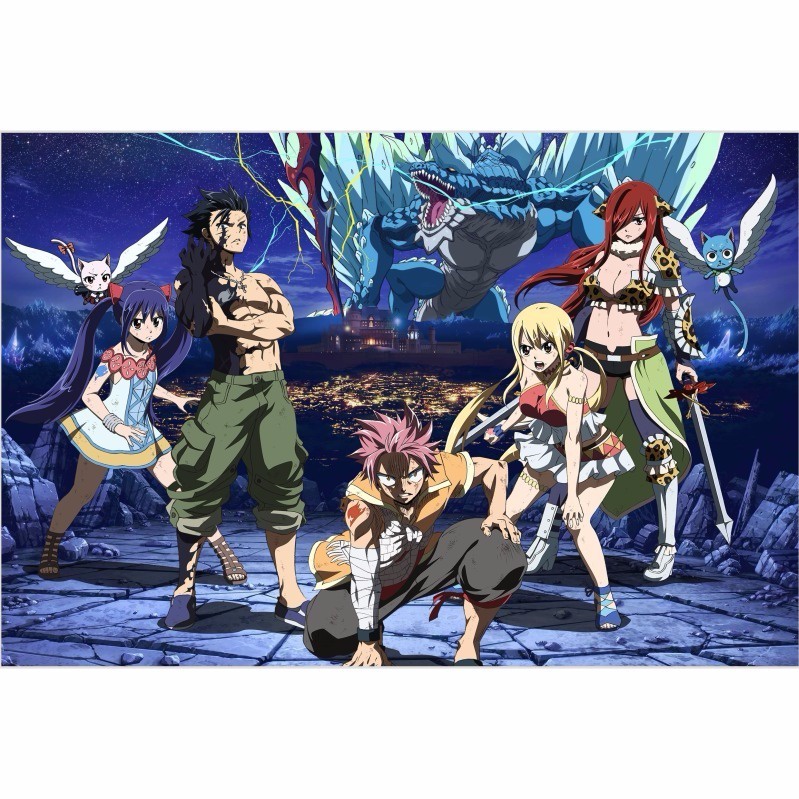 ♚Bán buôn tại nhà máy♚Bộ Đồ Chơi Xếp Hình Fairy Tail 1000 Mảnh Ghép Gỗ Giải Nén Hai Chiều Sáng Tạo Cho Trẻ Em Phim Hoạt Hình Ngoại Vi Đồ Chơi Ghép Hình Anime 300 Mảnh Giải Nén Khó Quà Tặng Đồ Chơi