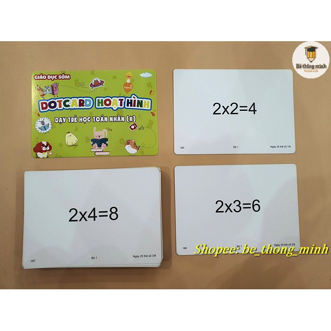 [SỈ GIÁ TỐT] Thẻ dotcard mini khổ a5 nhiều loại - Thẻ Glendoman - Thẻ dot shichida