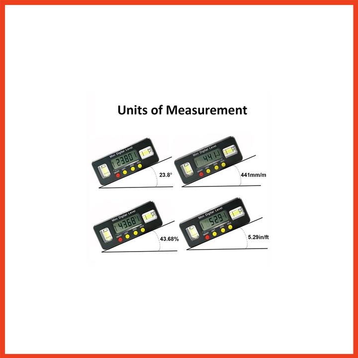 [Giá hủy diệt] Thước Nivo - Thước cân bằng điện tử, đo góc nghiêng dài 100mm, 150mm