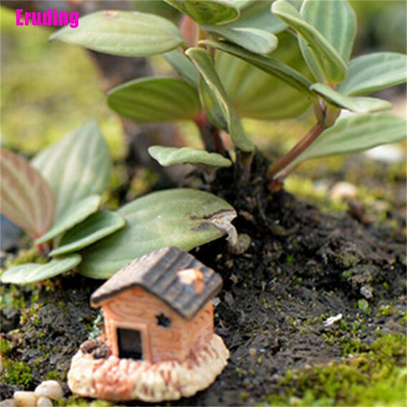 Bộ 3 Mô Hình Ngôi Nhà Nhỏ Xinh Trang Trí Sân Vườn