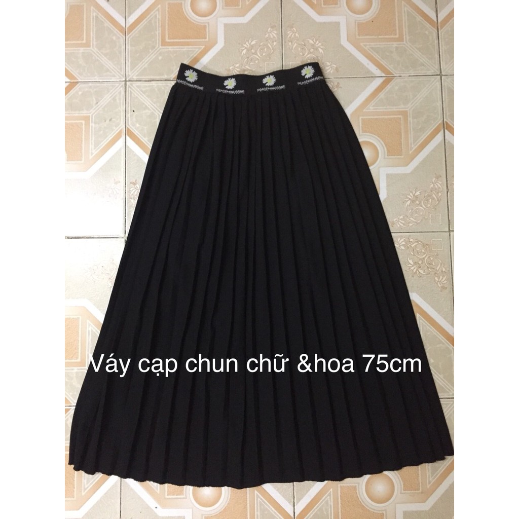 Chân váy dập li dáng dài đẹp(75cm)-109k#vaydapli#váy xếp ly | BigBuy360 - bigbuy360.vn
