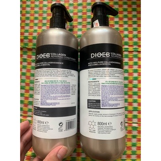 Cặp Dầu Gội Xả DIOEB Vitamin E Collagen 800ml x2