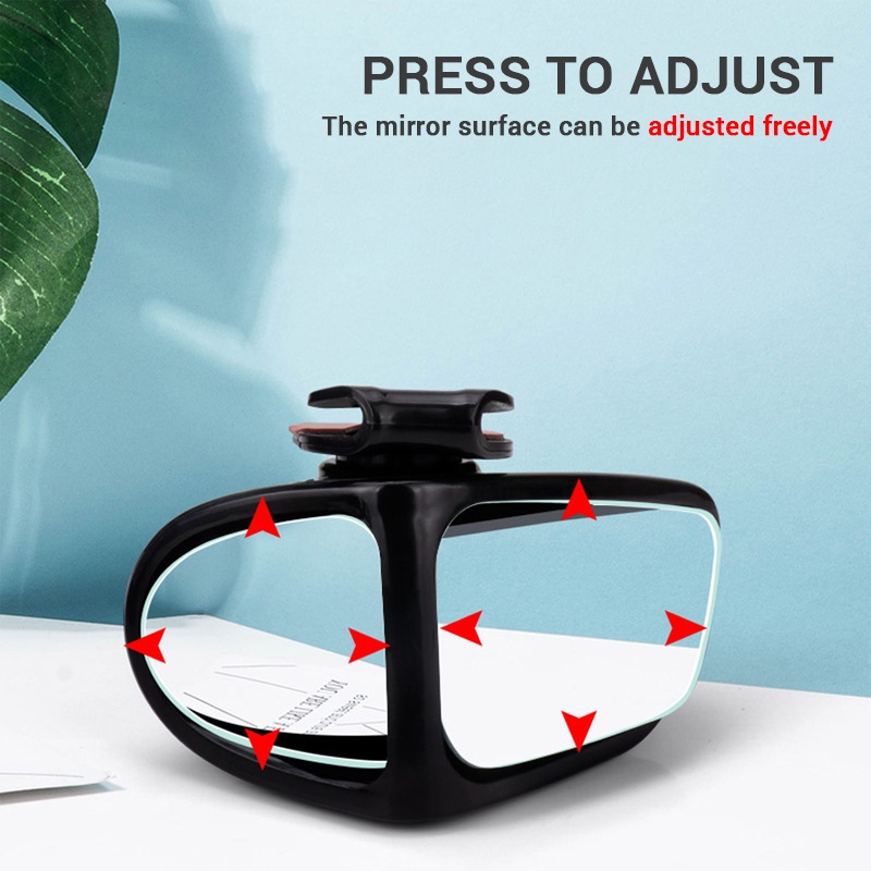 Gương chiếu hậu loại bỏ điểm mù SEAMETAL trước và sau dạng tròn nhỏ xoay được 360 độ thông dụng cho xe hơi