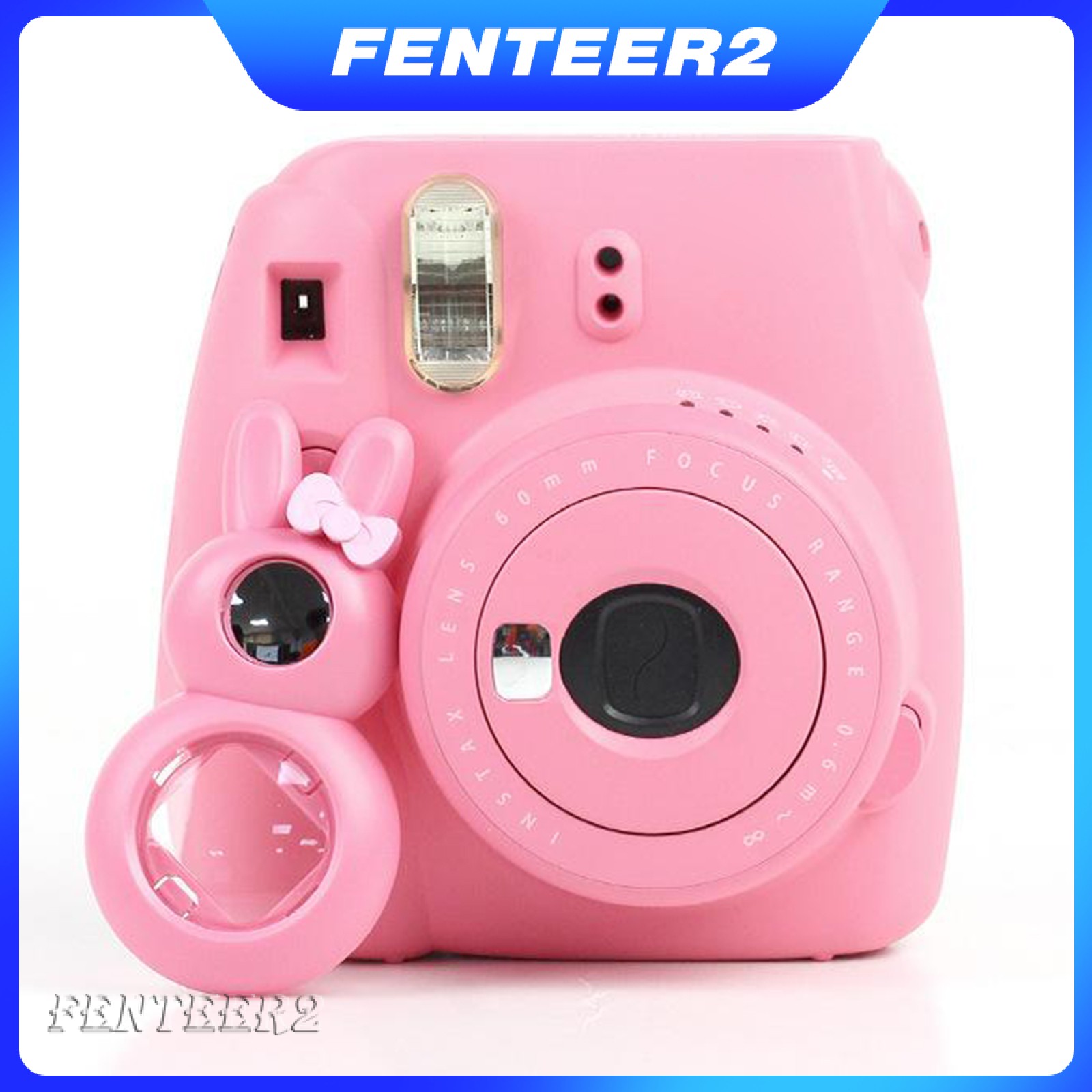 (Fenteer2 3c) Lens Chụp Ảnh Tự Sướng Hình Thỏ Cho Instax Mini 8, 8 +, 9, 7s