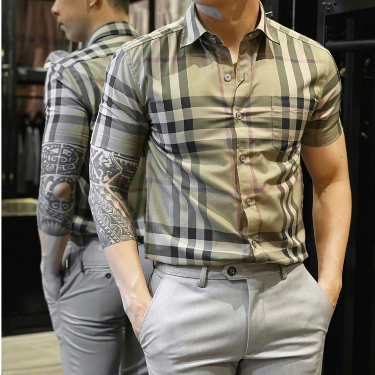 Áo sơ mi cộc tay siêu cấp BBR Original 2021 MLN size XS-S-M-L