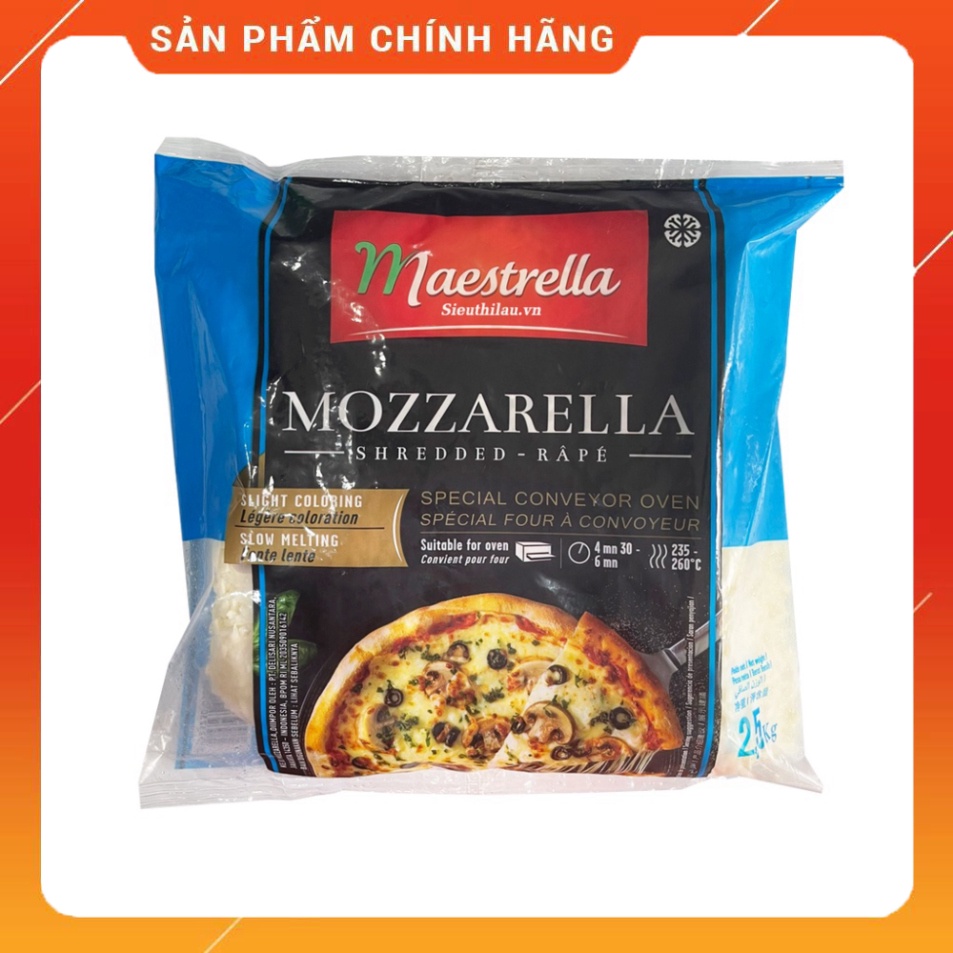 100g Phô Mai Bào Sợi Mozzarella của Pháp