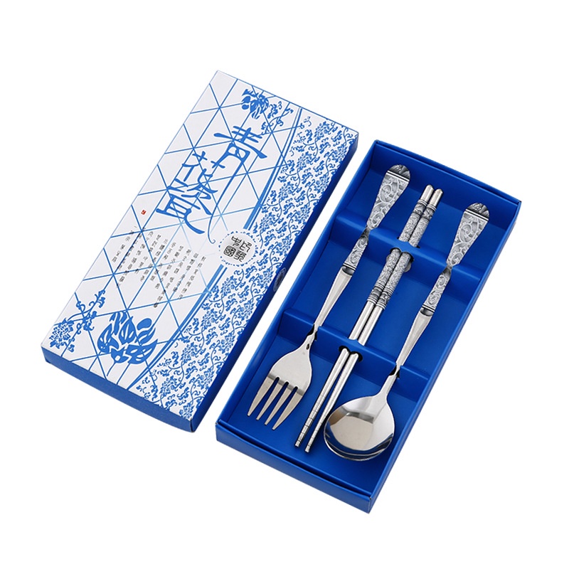 Bộ muỗng đũa nĩa inox 304, thép không rĩ, bộ muỗng nĩa bàn ăn, Bộ muỗng nĩa quà tặng cao cấp