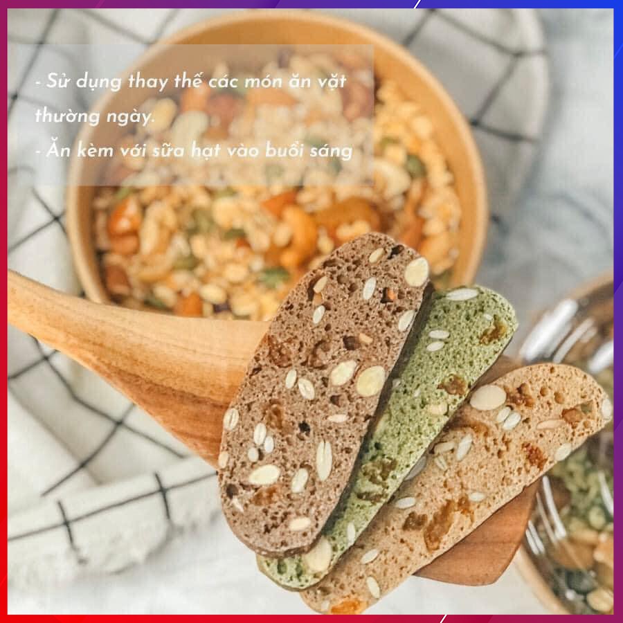 Bánh ăn kiêng Natural Biscotti, bánh ăn kiêng dành cho người tiểu đường, gói 150g - B03