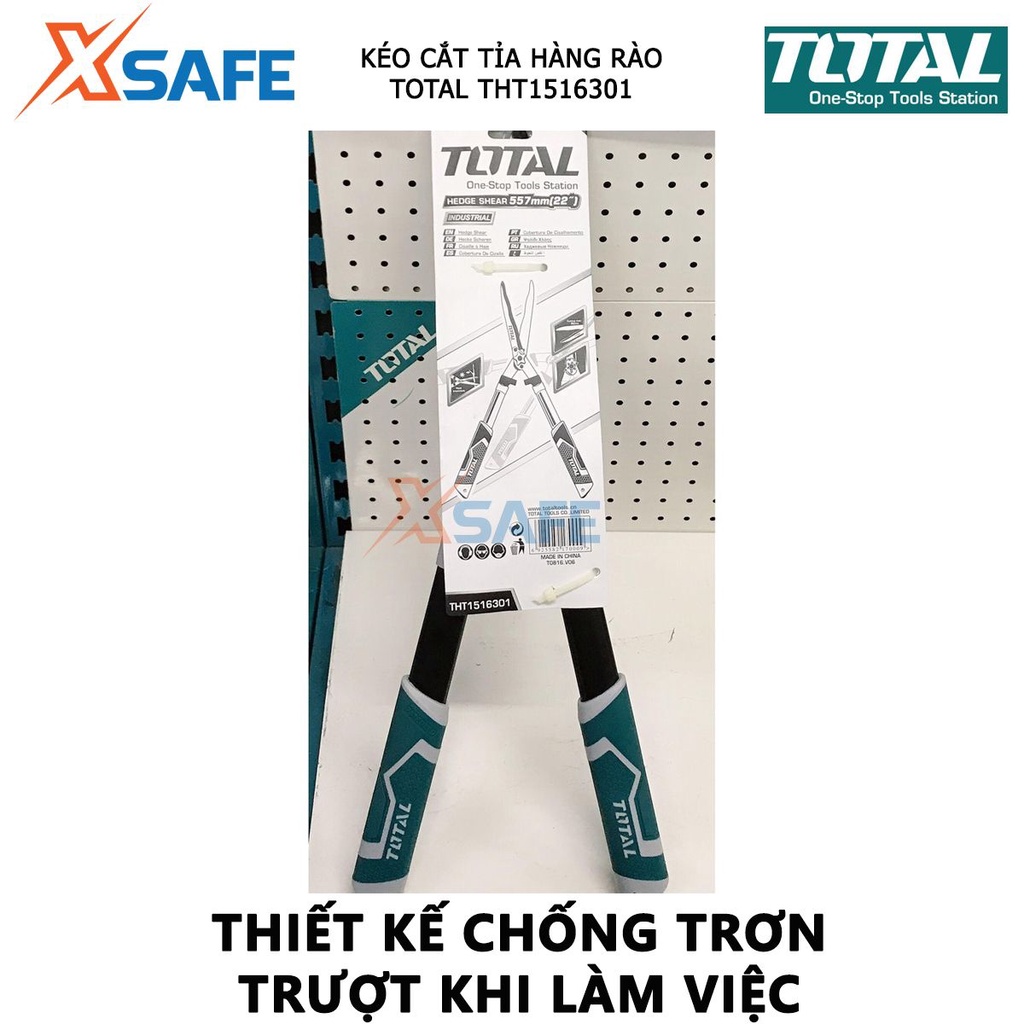 Kéo cắt tỉa hàng rào TOTAL THT1516301 | dụng cụ cắt cây kiểng Kích thước 557mm  , Chất liệu thép không gỉ, Tay cầm