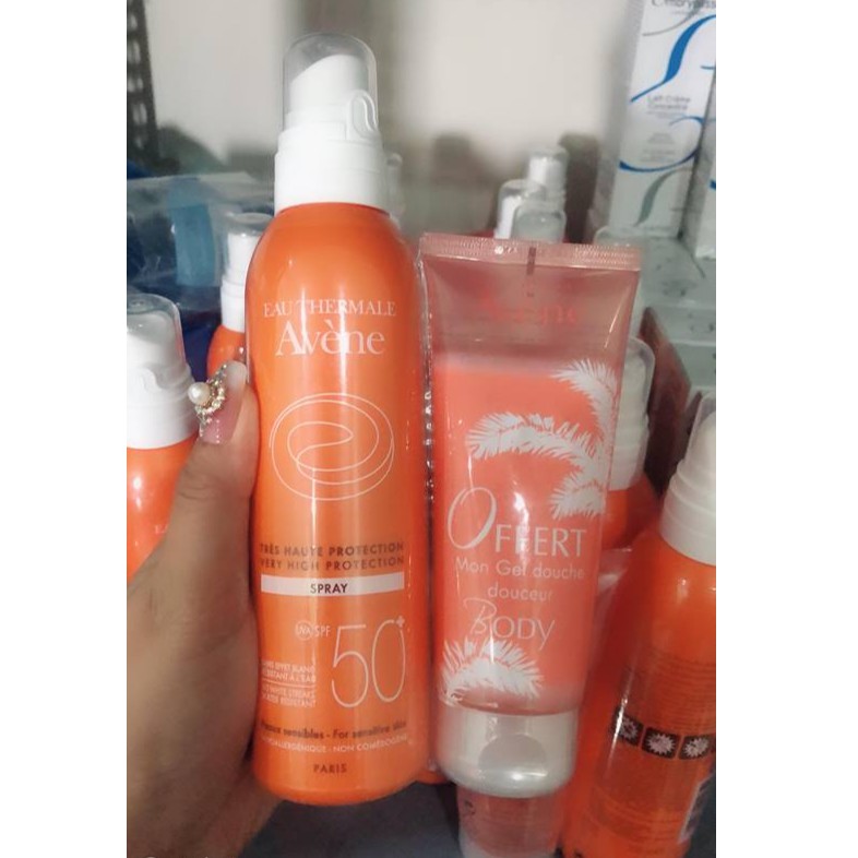 Xịt chống nắng Avene body 200ml