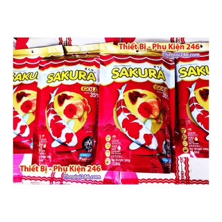 Thức Ăn Cá Sakura Gold 500g hạt trung M