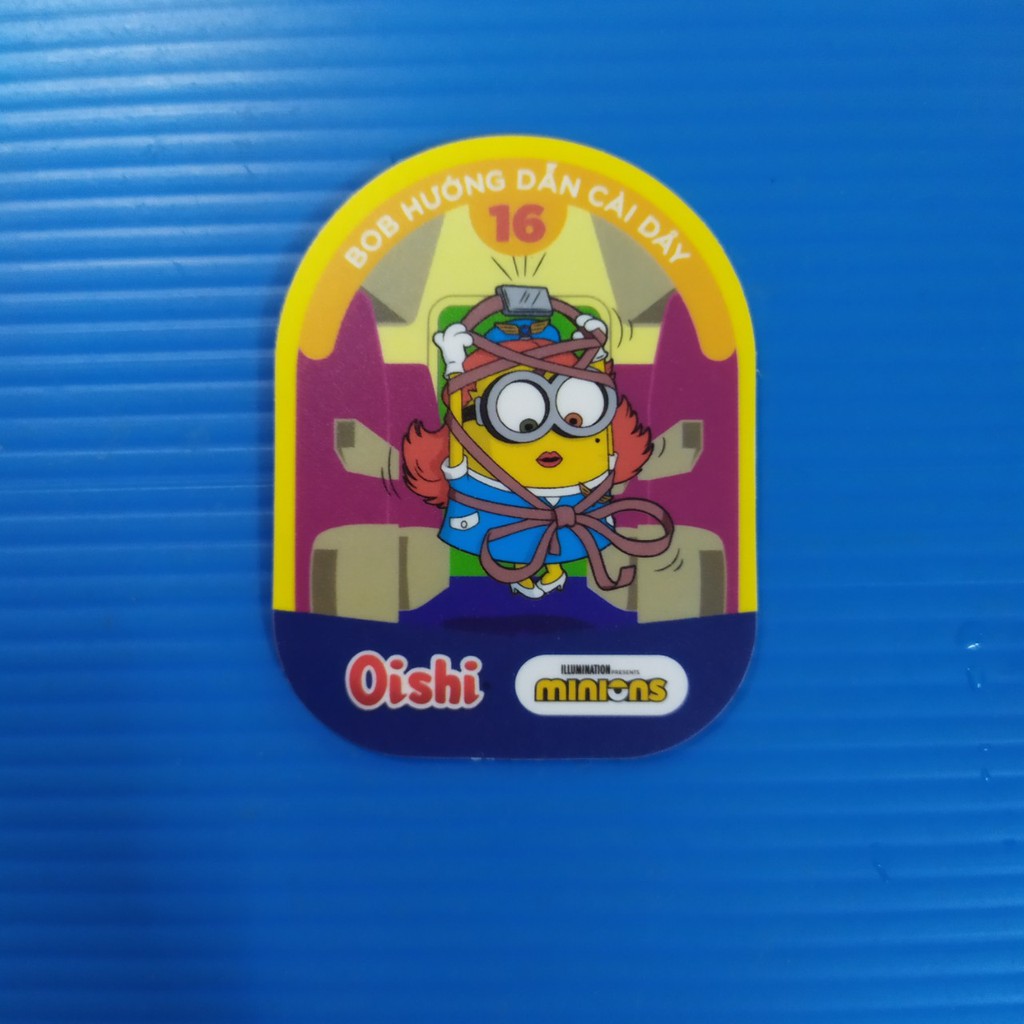 Thẻ bài Oishi Minions mùa bắp ngô ngọt : Thẻ đơn nhân vật minion 2nd không seal : Phân loại 1