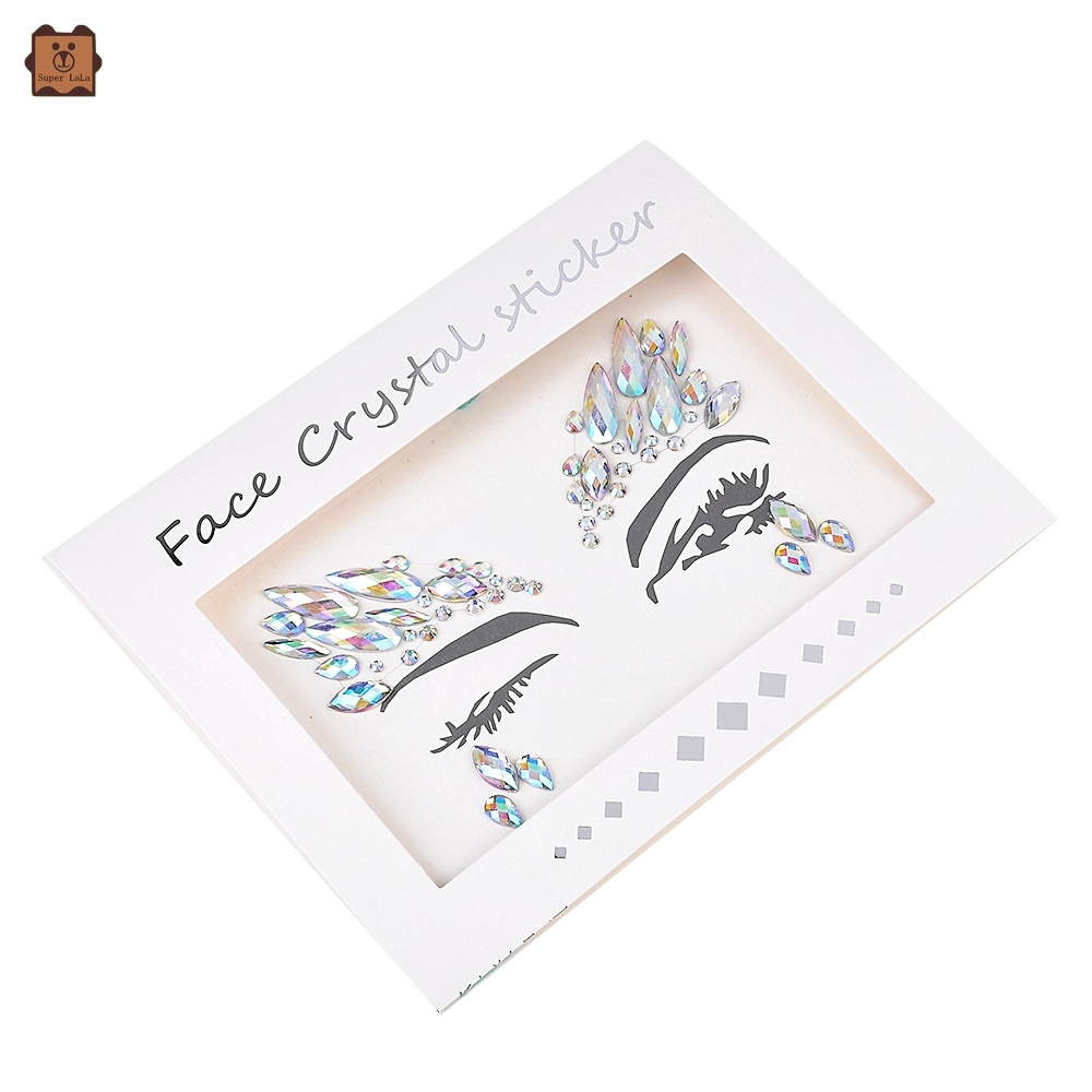 COD In Stock Hot Sale New Face Acrylic Diamond Tattoo Sticker Acrylic for Party Decoration Cosplay | WebRaoVat - webraovat.net.vn