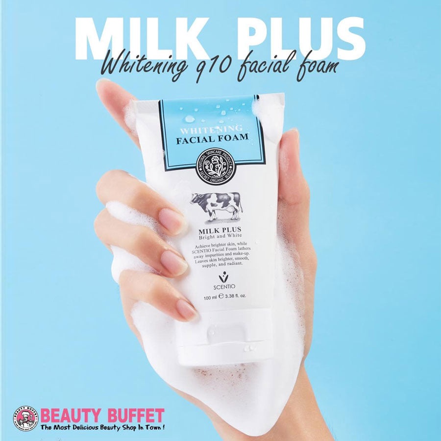 Sữa Rửa Mặt Dưỡng Trắng Da Beauty Buffet Scentio Milk Plus 100ml [HÀNG NHẬP KHẨU CHÍNH HÃNG]
