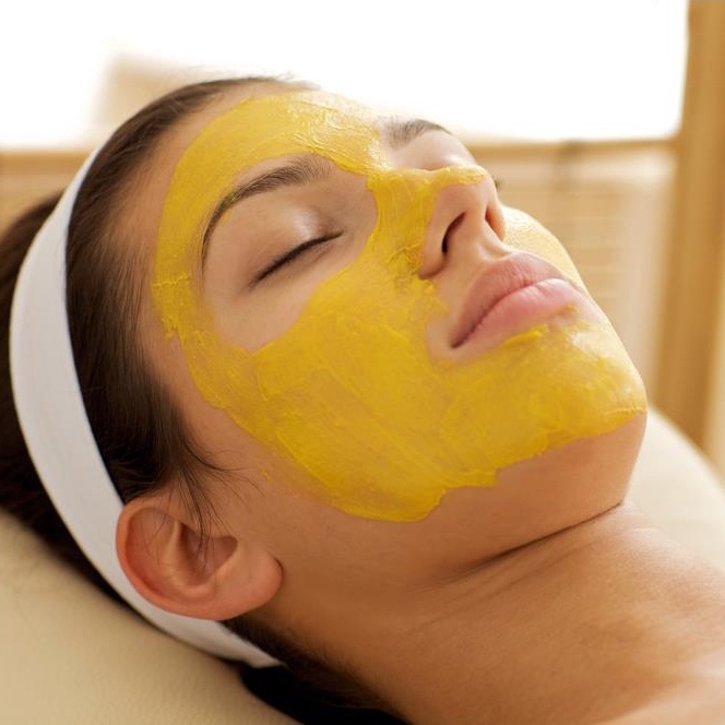 Tinh bột nghệ vàng nguyên chất Obaxua làm trắng giảm mụn đẹp da gói 100g