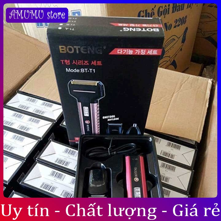 Tông đơ cắt tóc kiêm máy cạo râu, cắt mũi Boteng BT-T1