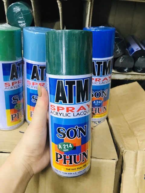 Sơn Phun ATM màu xanh mã A217/A213/A214/A242