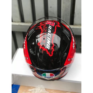 mũ agu fullface tem racing (màu đỏ)