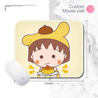 Miếng di chuột in hình CÔ BÉ MARUKO anime chibi miếng kê chuột miếng lót chuột