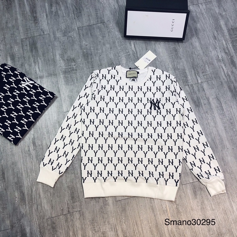 Áo nỉ thêu logo in vân dài tay, áo đôi nam nữ