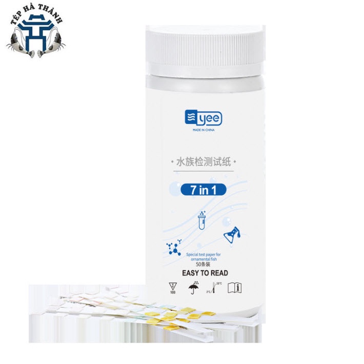 Bộ Test Kiểm Tra Chất Lượng Nước Bể Cá YEE 7 trong 1 (Hộp 50 Que)