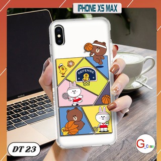 Ốp lưng iphone xs max dẻo trong in hình