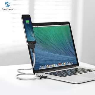 ✿♥▷ Lazy Flexible Stand Up Charging Cable Coiled Holder for iPhone Android Type-C