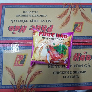 Thùng 30 gói mì phúc hảo vị thịt tôm gà