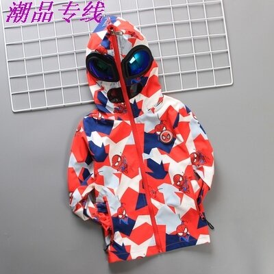 ☫✱☊Áo Khoác Phong Cách Người Nhện Jaet 2021 Phong Cách Phương Tây Thời Trang Xuân Thu Cho Bé Trai/Gái 8-9 Tuổi