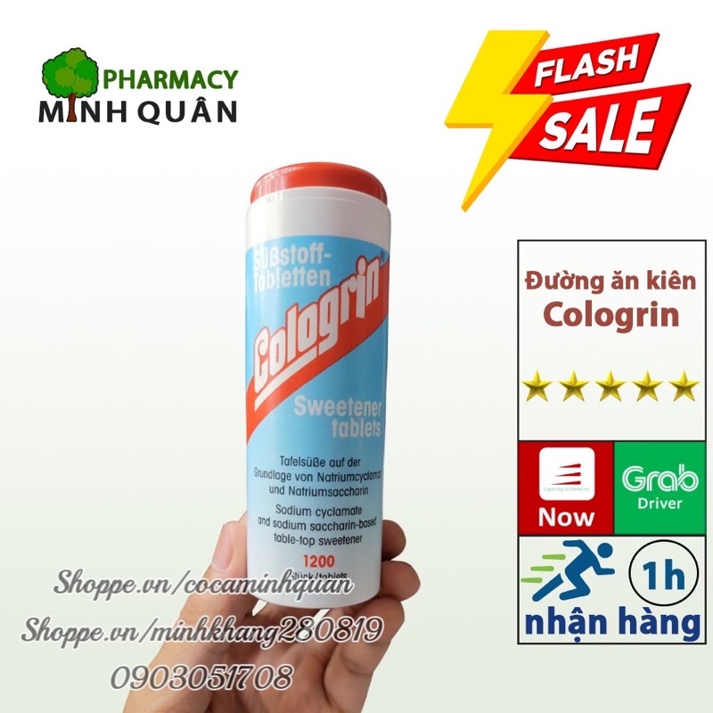Đường ăn kiêng cologrin ⚡Chính Hãng⚡ 1200 viên - Dành cho người tiểu đường, béo phì_MINH QUÂN